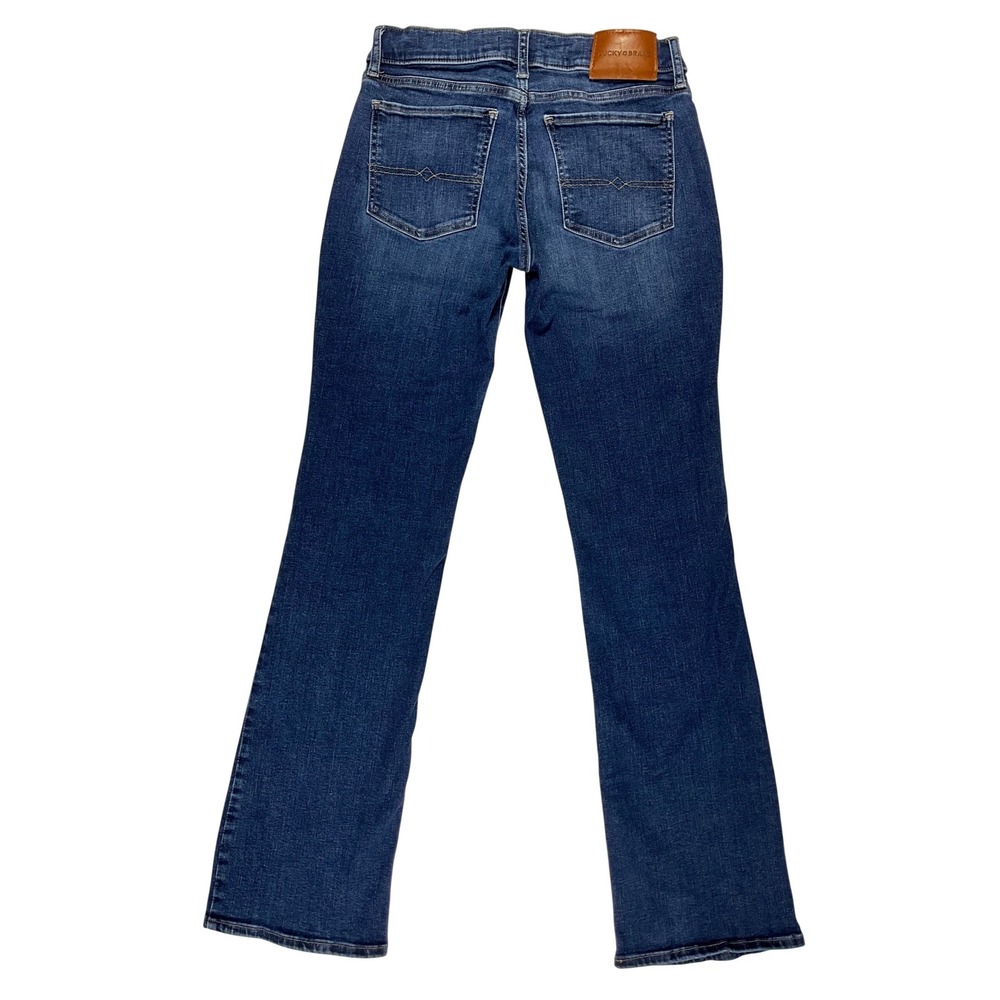 Lucky Brand Sweet Mid Rise Bootcut Jeans Dark Wash Denim Blue Womens Size 6/28R - Picture 2 of 16